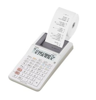 Calculadora impresora Casio HR-8RCE de 12 dígitos con rollo de papel de 58 mm