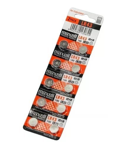Pila botón LR43 1.5 V Maxell
