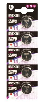 Pila botón CR2016 3 V Maxell