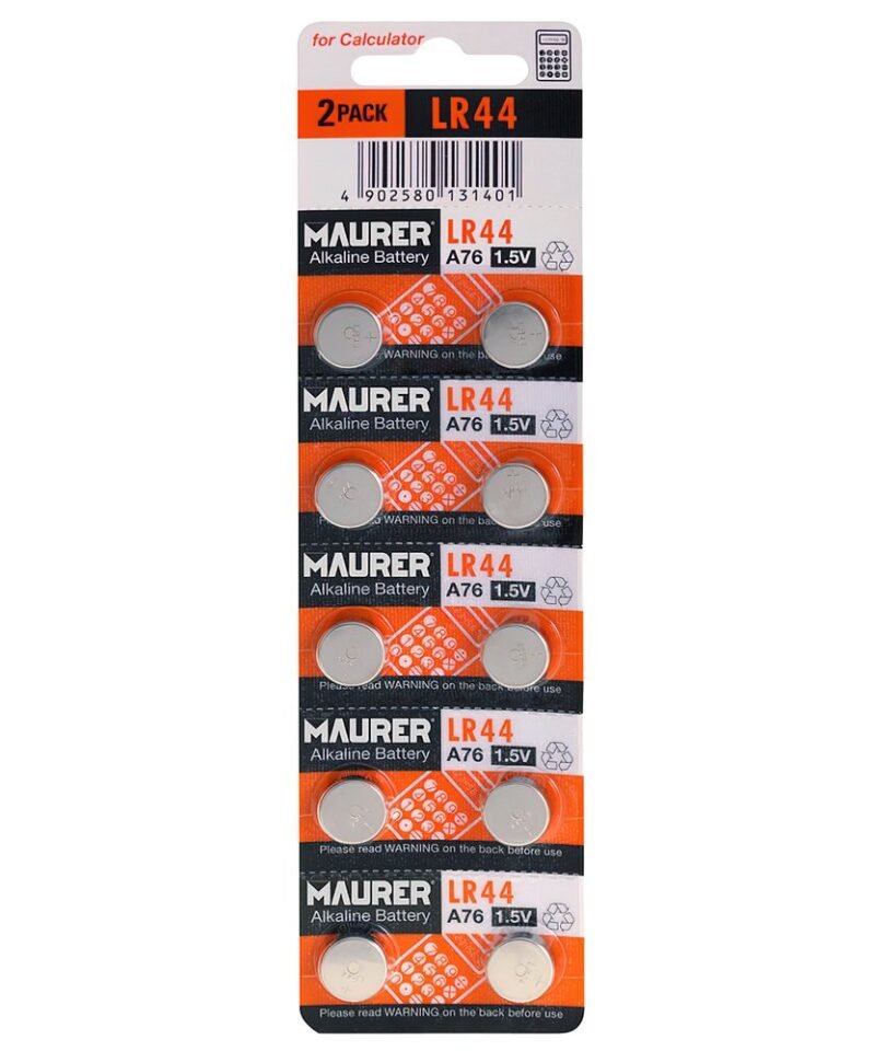 Pila botón LR44 1.5 V Maxell