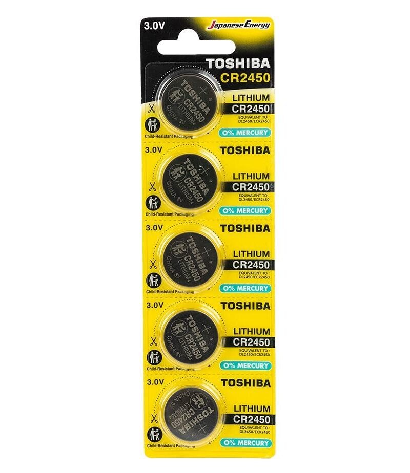 Pila botón CR2450 3 V Toshiba