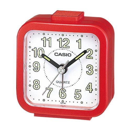 Despertador analógico Casio TQ-141 - Rojo