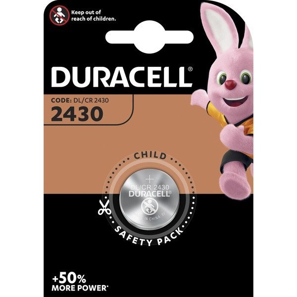 Pila botón CR2430 3 V Duracell