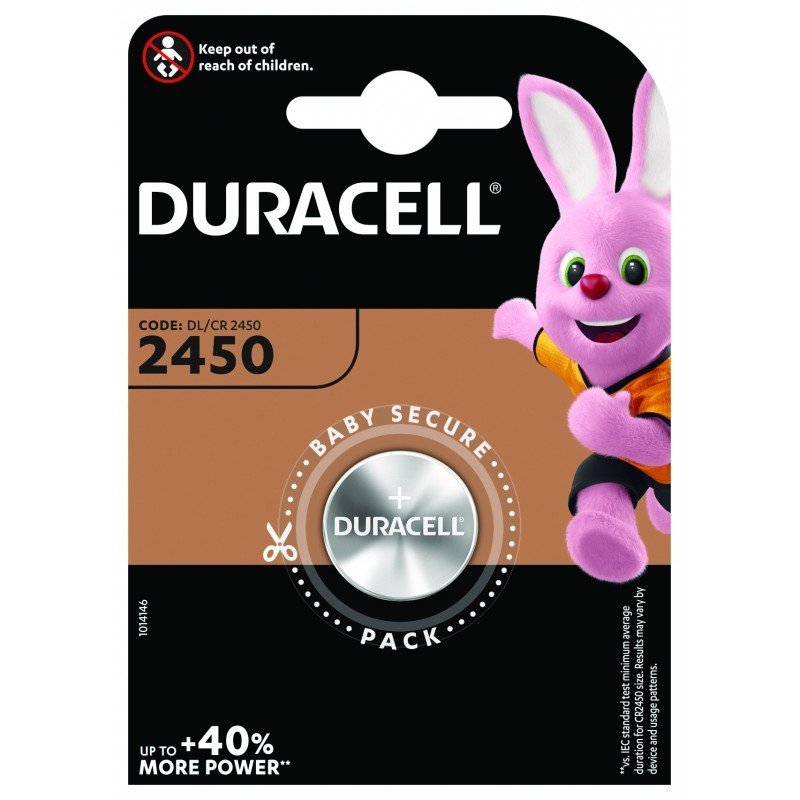 Pila botón CR2450 Duracell