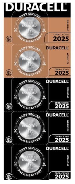 Pila botón CR2025 3 V Duracell