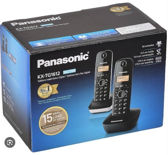 Teléfono fijo inalámbrico DECT Panasonic KX-TG1612