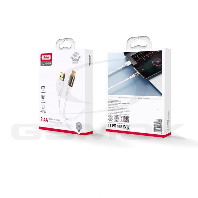 Cable XO NB229 Micro USB - Blanco