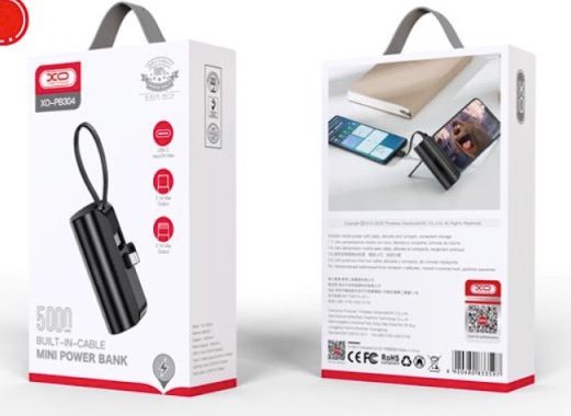 Power bank XO PB304 Lightning - Negro
