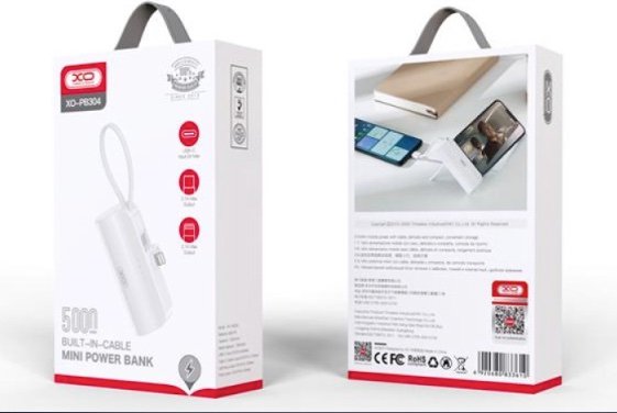 Power bank XO PB304 Lightning - Blanco