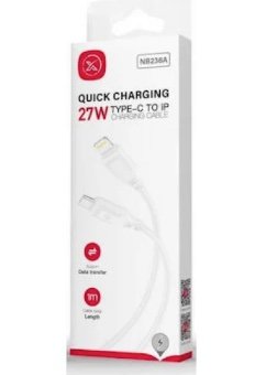 Cable XO NB-Q236A USB-C a Lightning 27W - Blanco