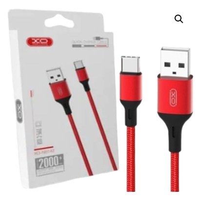 Cable XO NB143 USB-C 2 m - Rojo