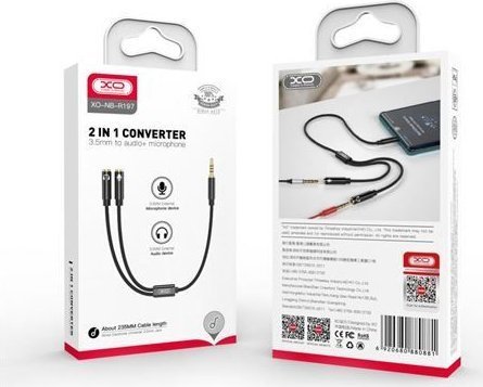 Adaptador XO NB-R197 Micro USB a 3.5mm