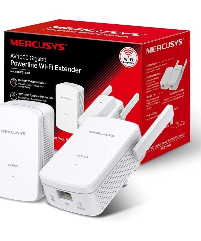 Kit Powerline WiFi Mercusys MP510