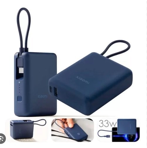 Xiaomi Power Bank 10000 mAh 33W con cable azul (BHR9341GL)