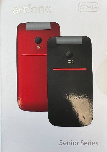 Teléfono móvil con tapa Artfone CF241A rojo