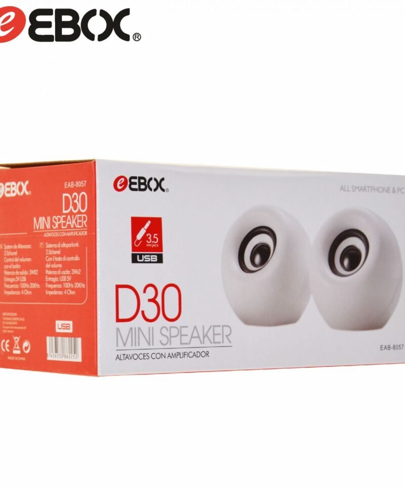 EAB8057 Mini Altavoces D30 Speaker USB