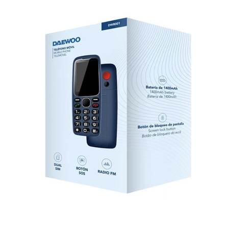 Teléfono móvil Daewoo DW8001 azul