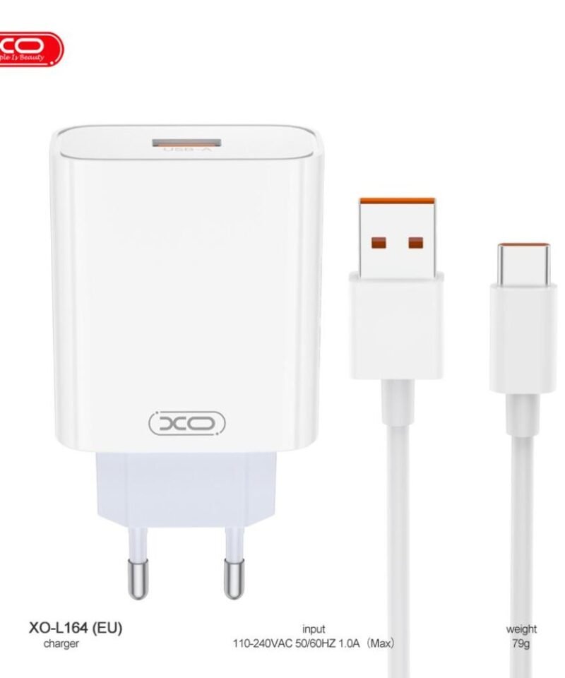 Cargador rápido L164 con cable Type-C (kit Xiaomi) - Imagen 3