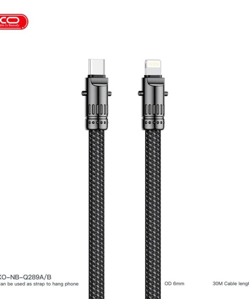 Alternative view of Cable corto NB-Q289A Type-C a Lightning 27W (20cm)