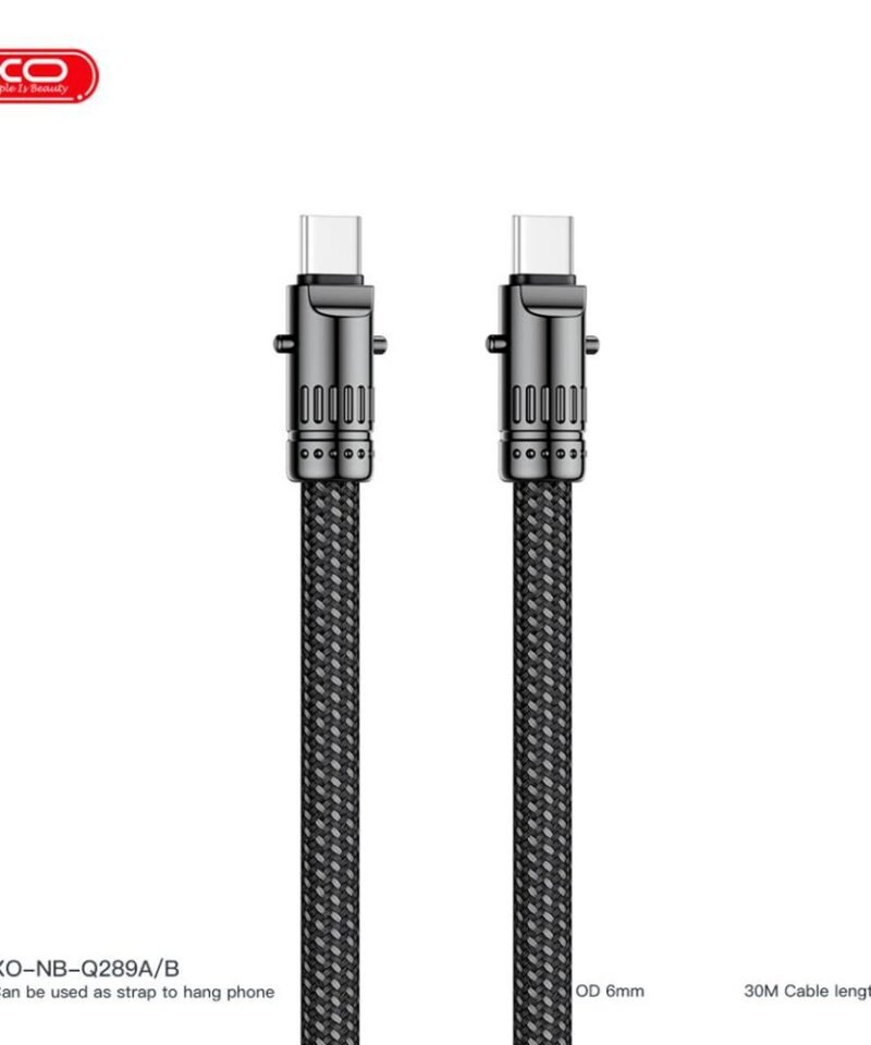 Cable corto NB-Q289B Type-C a Type-C 60W (20cm) - Imagen 3