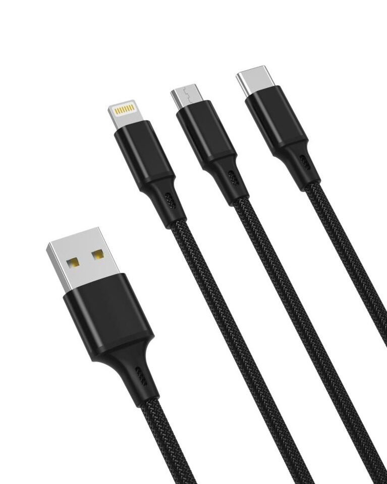 Cable NB173 3 en 1 2.4A (1.2m) - Imagen 3